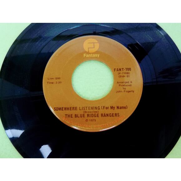 Blue Ridge Rangers John Fogerty Somewhere Listening / Heart of Stone‎ 1973 45rpm - Picture 1 of 6